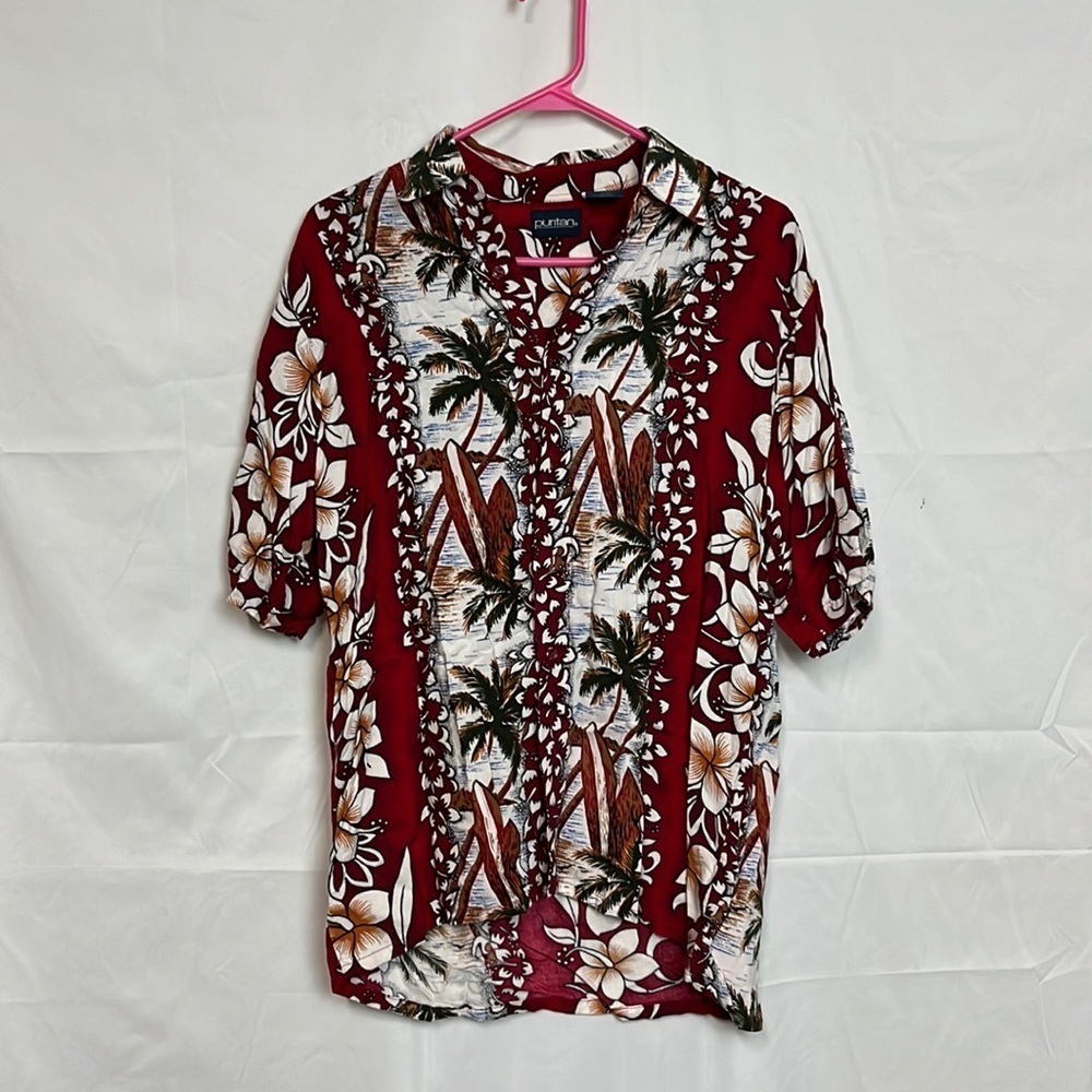 PURITAN men’s short sleeve, button-down Hawaiian shirt